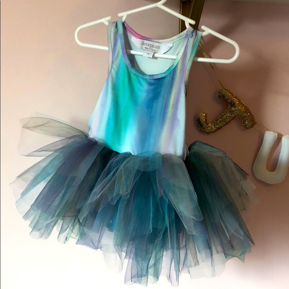 iloveplum watercolor tutu dress Size 1Y